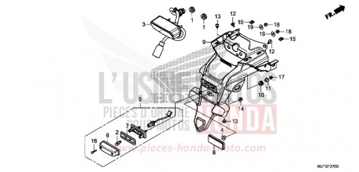 FEU ARRIERE CTX700AE de 2014